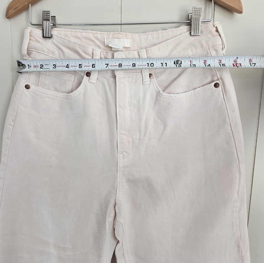 H&M Soft Pink Straight Leg Jeans-Size 8 - Picture 4 of 8